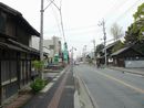 倉賀野宿の町並みに見える古い町屋
