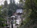 木曽三社神社境内高所から見下ろした境内一円