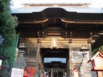 随神門は一般的な単層の神社山門よりも大規模です